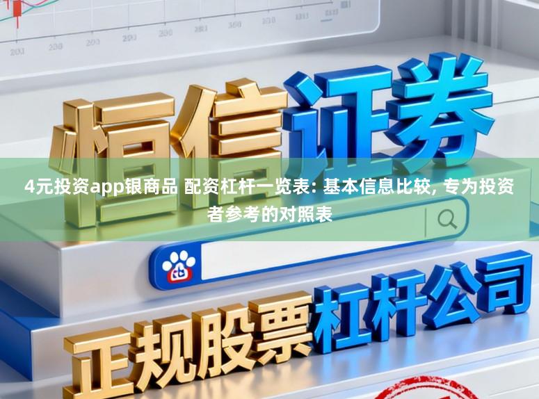 4元投资app银商品 配资杠杆一览表: 基本信息比较, 专为投资者参考的对照表